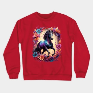 Majestic Stallion Floral Crewneck Sweatshirt